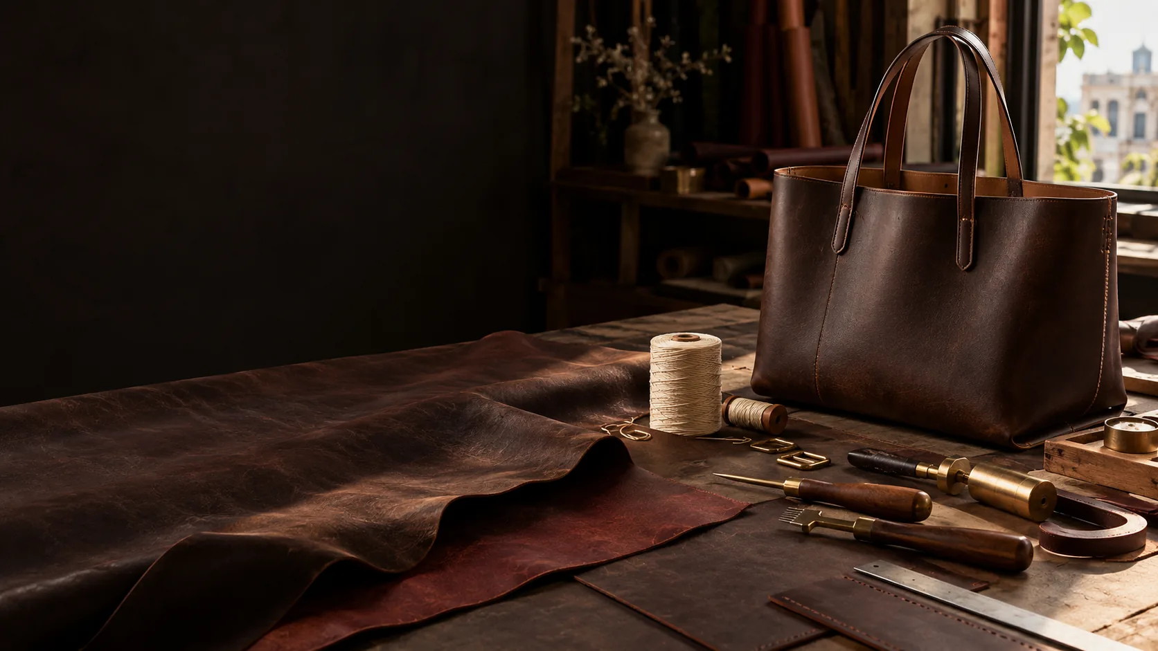 Bàn làm việc tại xưởng 95 LEATHER