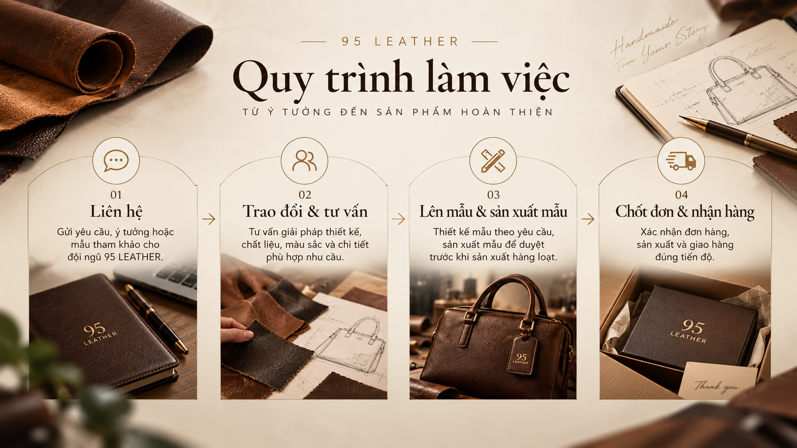 Quy trình làm việc 95 LEATHER