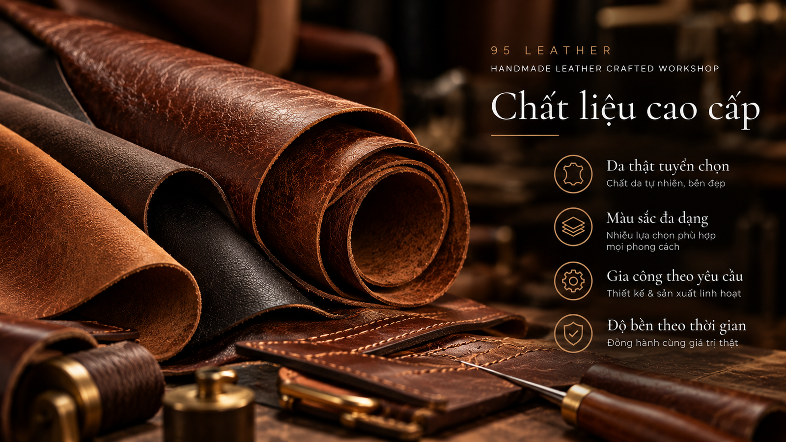 Chất liệu cao cấp 95 LEATHER