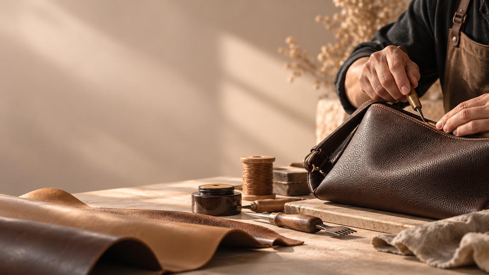 Nghệ nhân gia công đồ da 95 LEATHER